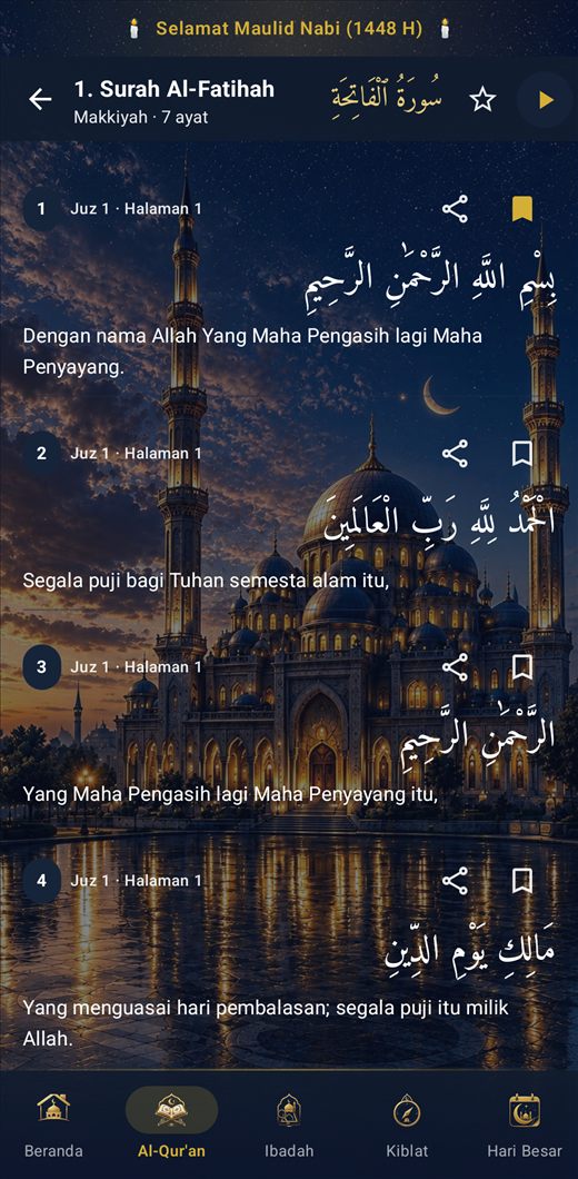 Inshirah: Jadwal Sholat, Adzan — Al-Quran dan Mushaf